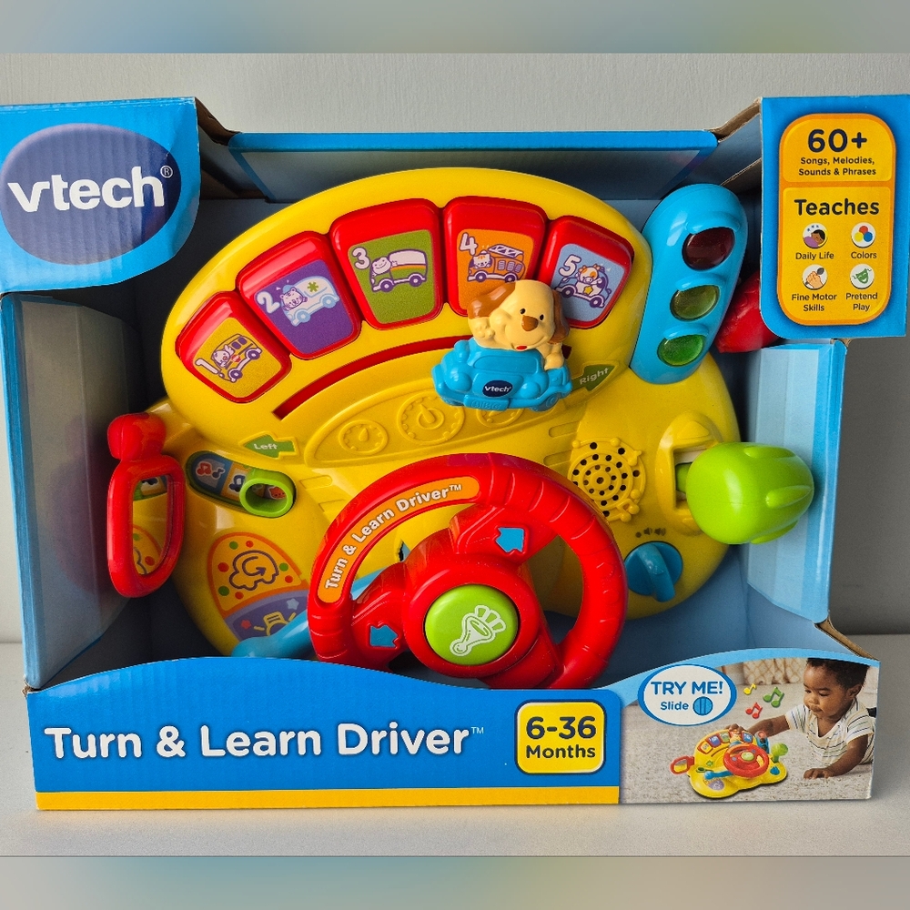VTech Turn & Learn Driver Learning BABY TODDLER GAME TEACHES KIDS